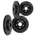 Dynamic Friction Company 8004-45037 Brake Rotors Drilled & Slotted Black. Fixed Price $625.98.