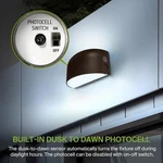 Asd 40/50/60W Led Wall Pack Light Round With Dusk Dawn Photocell, Up & Down. Fixed Price $79.99.