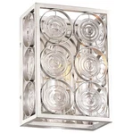 Minka Lavery 4662 Culture Chic Light 9-3/4" Tall Wall Sconce Silver. Fixed Price $85.80.
