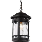 Trans Globe Lighting 40375-BK Boardwalk Outdoor Pendant Chandeller Black. Fixed Price $165.30.