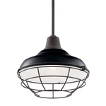 Kichler 49992 Pier 13"W Single Pendant / Semi-flush Ceiling Black. Fixed Price $183.99.