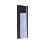 Craftmade Tony Small Outdoor Pocket Sconce, Midnight/seeded ZA6202-MN-LED. Fixed Price $116.80.