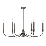 Savoy House 1-1500-6 Coventry Light 40"W Taper Candle Style Bronze. Fixed Price $398.40.