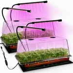 2-PACK 1020 Trays With 7.3'' Domes & Heat Mats Grow Lights Heavy-duty 102.... Fixed Price $95.85.