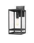 Nuri 1-LIGHT Outdoor Wall Sconce In Black. Fixed Price $186.00.