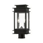 Livex Princeton Light Outdoor Medium Post Lantern, Bk/chrome 2015-04. Fixed Price $639.96.