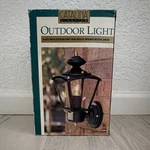 Catalina Outdoor Wall Lantern Black Steel Motion Sensor Ul Listed. Fixed Price $18.00.