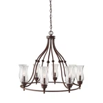 Feiss F2784/8HTBZ Pickering Lane Light 32 Inch Heritage Bronze Chandelier. Fixed Price $399.99.