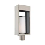 Livex Bleecker Light Outdoor Post Top Lantern, Brushed Nickel 20985-91. Fixed Price $899.96.