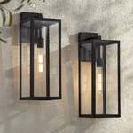 John Timberland Titan 20" Mystic Black Outdoor Wall Lights Set Of. Fixed Price $198.95.