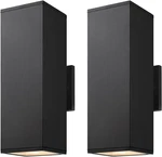 Matte Black Modern Outdoor Wall Sconce Light - 2 Pack, Waterproof 14. Fixed Price $166.99.