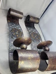 Pair Of Pier 1 Imports Metal Scrolled Wall Sconce Candle Holders. Fixed Price $34.99.