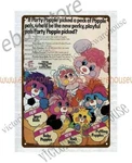 1987 Popples If Party Picked Peck Of Pals Metal Tin Sign Home. Fixed Price $19.49.