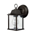 Capital Lighting Cast Outdoor Lantern, Old Bronze, Antique Glass - 9850OB. Fixed Price $46.00.