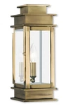 Livex Lighting 2013-01 Princeton Outdoor Wall Antique Brass. Fixed Price $383.96.