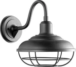 Outdoor Wall Sconce, 12", Quorum Tansley 1-LIGHT 100 Watts, Noir Finish. Fixed Price $159.99.