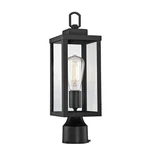 2 Uixe Modern 16.5 1-LIGHT Black Outdoor Post Dimmable With Clear Glass. Fixed Price $39.19.