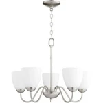 Quorum Fort Worth 5 Light 23" Wide Nickel Satin Chandelier Ceiling. Fixed Price $165.99.