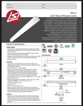 Lsi SDL4 Led Strip Light Fixture 4FT 54W 10V Dimmable Usa Made New. Fixed Price $89.99.