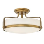 3 Light Large Semi-flush Mount Transitional Style 18 Inches Wide By 10. Fixed Price $519.00.