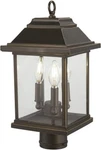 Minka Lavery Mariner's Pointe Outdoor Post 3-LIGHT 180 Total Watts Rubbed Bronze. Fixed Price $175.34.