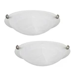 Canarm Twin Pack Clip Flush Mount, Brushed Pewter/alabaster Glass - IFM161251T. Fixed Price $74.99.