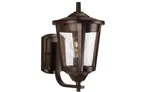 Progress East Haven 1-LIGHT Antique Bronze Seeded Glass Medium Wall Lantern. Fixed Price $65.00.