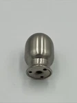 1 Aspen Creative 24032-22 Egg Shaped Lamp Shade Finial Brushed Nickel Finish. Fixed Price $13.00.