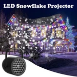 Christmas Snowflake Projector Indoor Led Moving Snowfall Show Lights Landscape. Fixed Price $9.98.
