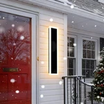 Xbuyee 24INCH Modern Outdoor Wall Light Porch Led Long Fixture. Fixed Price $112.05.