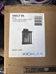 Kichler Marimount 13" Tall Outdoor Wall SCONCE-59017BK Black. Fixed Price $40.00.
