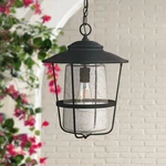 Capital Creekside 17 1/2"H Black Outdoor Hanging Light. Fixed Price $414.00.