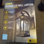 Koda Outdoor Led Wall Lantern Automatic Dawn Dusk Sensor 800 Lumen 1577492. Fixed Price $79.99.