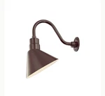Millennium Rseries Angled Bronze Outdoor Light RAS12-ABR With Goose Neck Stem. Fixed Price $120.00.
