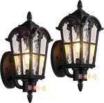 16IN 2-PACK Large Motion Sensor Outdoor Wall Lights, Dusk To Dawn Porch. Fixed Price $108.99.