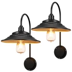 Solar Barn Lights 2PCS Waterproof Wall Mount Gooseneck Black Xifeiniu Upgrade. Fixed Price $89.99.