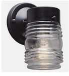 Volume Lighting 1-LIGHT Black Outdoor Wall Sconce, V1522-5. Fixed Price $30.00.