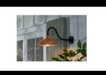 Easton 11" 1-LIGHT Copper Barn Wall Lantern Sconce W/ Steel Shade. Fixed Price $44.99.