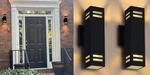 Iyogaled Up & Down Outdoor Dusk To Dawn Modern Light Fixtures New In Box. Fixed Price $59.99.