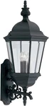 Designers Fountain 2952-BK Light 13" Cast Aluminum Wall Lantern Black New Ob. Fixed Price $150.00.