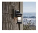 Portfolio Perrin 1-LIGHT 12.75-IN Matte Black Dark Sky Outdoor Wall. Fixed Price $39.99.