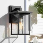 Lnc 1-LIGHT Matte Black Modern Outdoor Wall Lantern Sconce. Fixed Price $43.16.