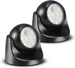 Progreen 6000K Battery Motion Sensor 2 Pack Lights, Black. Fixed Price $35.94.
