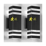 2 Pack Motion Sensor Dawn To Dusk Outdoor Light Fixture, Black Aluminum Exter.... Fixed Price $168.77.
