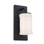 Kichler Vetivene 1 Light Wall Sconce, Textured Black/opal - 52454BKT. Fixed Price $58.97.