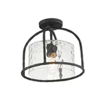 Maxim 31841WG Del Mar 13"W Semi-flush Drum Outdoor Ceiling Black. Fixed Price $196.20.