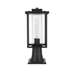Elegant Lighting Philip Outdoor Post Light, Black/clear - OD307P17BK. Fixed Price $118.00.