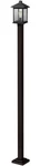 Portland 1-LIGHT Outdoor Post Mounted Fixture In Oil Rubbed Bronze. Fixed Price $928.00.
