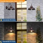 Tobusa 2-PACK Dusk Dawn Outdoor Wall Lights Waterproof Farmhouse Gooseneck. Fixed Price $65.30.