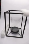 Hampton Outdoor Patio Lantern Metal And Glass Black 9.8" HD220061S. Fixed Price $29.40.